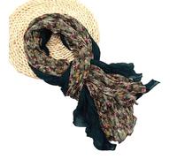 YiNLuax Elegante sciarpa plissettata in poliestere multiuso sciarpa lunga per primavera autunno abbigliamento quotidiano ufficio tutti gli accessori abbinati scialle avvolgente collo, W, Taglia unica