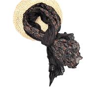 YiNLuax Elegante sciarpa plissettata in poliestere multiuso sciarpa lunga per primavera autunno abbigliamento quotidiano ufficio tutti gli accessori abbinati scialle avvolgente collo, AA., Taglia