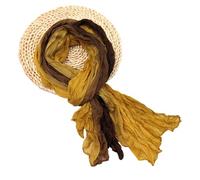 YiNLuax Elegante sciarpa plissettata in poliestere multiuso sciarpa lunga per primavera autunno abbigliamento quotidiano ufficio tutti gli accessori abbinati scialle avvolgente collo, K, Taglia unica