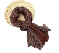 YiNLuax Elegante sciarpa plissettata in poliestere multiuso sciarpa lunga per primavera autunno abbigliamento quotidiano ufficio tutti gli accessori abbinati scialle avvolgente collo, u, Taglia unica