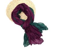 YiNLuax Elegante sciarpa plissettata in poliestere multiuso sciarpa lunga per primavera autunno abbigliamento quotidiano ufficio tutti gli accessori abbinati scialle avvolgente collo, G, Taglia unica