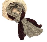 YiNLuax Elegante sciarpa plissettata in poliestere multiuso sciarpa lunga per primavera autunno abbigliamento quotidiano ufficio tutti gli accessori abbinati scialle avvolgente collo, NN, Taglia unica