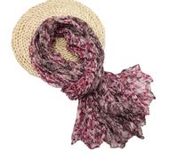 YiNLuax Elegante sciarpa plissettata in poliestere multiuso sciarpa lunga per primavera autunno abbigliamento quotidiano ufficio tutti gli accessori abbinati scialle avvolgente collo, A, Taglia unica