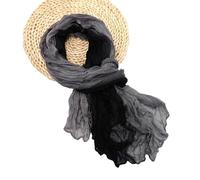 YiNLuax Elegante sciarpa plissettata in poliestere multiuso sciarpa lunga per primavera autunno abbigliamento quotidiano ufficio tutti gli accessori abbinati scialle avvolgente collo, J, Taglia unica