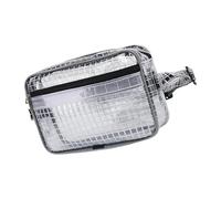 YiNLuax Trasparenza Mesh Marsupio Impermeabile PVC Tool Borse Cintura Regolabile per Escursionismo Esterno Campeggio Essenziale, 8 pollici Full Pvc Wais, Length 25cm Width 6cm Height 16cm