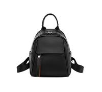 YiNLuax Zaino da scuola in pelle PU alla moda per studenti adolescenti ragazzi ragazze viaggi casual carino scuola media zaini, Nero , Small