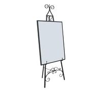 YINMAN Espositore A Cavalletto, Supporto Da Pavimento In Ferro, Treppiede Portatile Regolabile, For Dipinti, Biglietti D'auguri For Matrimoni E Poster(Black)