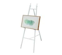 YINMAN Espositore A Cavalletto, Supporto Da Pavimento Regolabile, Treppiede Portatile For Poster, Con Supporto A Catena, For Uso Domestico E Commerciale(White,145x50cm)