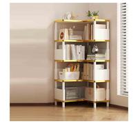 YINMAN Libreria Angolare, Scaffale For La Casa A 4/5/6 Strati, Scaffale For Armadietto Indipendente, Salvaspazio, For Camera Da Letto, Soggiorno, Sala Studio E Ufficio(White,5layers)