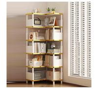 YINMAN Libreria Angolare, Scaffale For La Casa A 4/5/6 Strati, Scaffale For Armadietto Indipendente, Salvaspazio, For Camera Da Letto, Soggiorno, Sala Studio E Ufficio(White,6 layers)