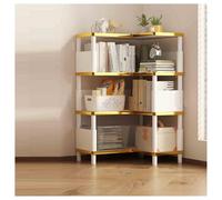 YINMAN Libreria Angolare, Scaffale For La Casa A 4/5/6 Strati, Scaffale For Armadietto Indipendente, Salvaspazio, For Camera Da Letto, Soggiorno, Sala Studio E Ufficio(White,4 layers)