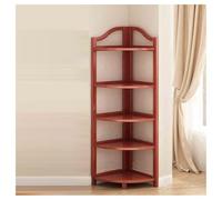 YINMAN Libreria Angolare, Scaffale Portaoggetti Da Terra For La Casa, Semplice Scaffale Espositore In Bambù, Salvaspazio, Adatto For Soggiorno, Camera Da Letto E Ufficio(Color 2,5 layers)