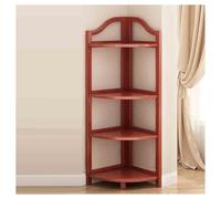 YINMAN Libreria Angolare, Scaffale Portaoggetti Da Terra For La Casa, Semplice Scaffale Espositore In Bambù, Salvaspazio, Adatto For Soggiorno, Camera Da Letto E Ufficio(Color 2,3 layers)