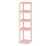 YINMAN Scaffale Angolare A 4/5/6/7/8 Strati, Libreria Alta E Stretta In Legno For La Casa, Semplice Espositore, Salvaspazio, For Camera Da Letto, Soggiorno E Ufficio(Color 1,5 layers)