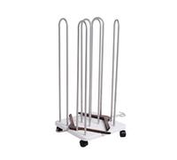 Supporto Portaoggetti For Grucce, Organizer For Grucce In Acciaio Inox, Carrello Portaoggetti Mobile, Adatto For Negozi Di Abbigliamento, Lavanderie, Armadi E Camere Da Letto(White)