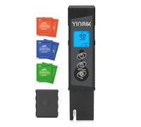 YINMIK Tester di pH digitale idroponico, nuovo misuratore di pH con schermo luminoso sfumato migliorato per piscina, spa, vasche idromassaggio, piante interne, acqua potabile, vino, birra, acquari.