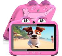 YINOCHE Tablet per bambini da 7 pollici per bambini da 3 a 7 anni, tablet per bambini da 32 GB Android Tab per bambini con doppia fotocamera Controllo parentale app per bambini preinstallate Custodia