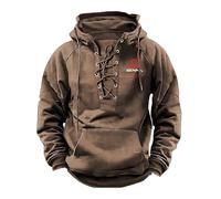 Yinova Felpa con cappuccio uomo Per S.E.N.N.A, Vestibilità comoda e moderna, perfetta per il tempo libero, Ideale per tutti i giorni, tempo libero e lavoro, centrale(Khaki,L)