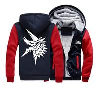 Yinova Felpa Uomo con Cappuccio e Zip Monst-er Hunt-er, Giacca Inverno Caldo Spessore con Cerniera, Felpe Traspirante, per Donna Adulta, Spessore(Multicolor 2,L)
