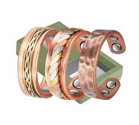 YINOX Anello da uomo in rame puro al 100%, anello magnetico ad alta resistenza, anello in rame puro da uomo (A)