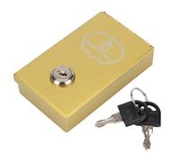 YINSHCO Scatola di metallo per giocatori d'azzardo, cassetta di sicurezza portatile per casinò, con 2 chiavi, mini cassetta di sicurezza per il gioco d'azzardo, per risparmiare denaro e andare a casa