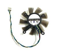 Yintiod GPU Ventola di raffreddamento per scheda grafica, 75 mm fd8015u12s dc12v 0,5 amp 4pin per GTX 560 gtx550ti hd7850