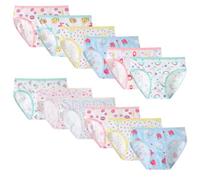 Yintry Bambini Ragazze Mutandine Confezione da 12 Casuali Bambini Mutandine Bambino in Cotone Morbido Slip Biancheria Intima