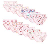 Yintry Bambini Ragazze Mutandine Confezione da 12 Casuali Bambini Mutandine Bambino in Cotone Morbido Slip Biancheria Intima