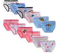 Yintry Bambini Ragazze mutandine12 Pezzi Bambini Mutandine Bambino in Cotone Morbido Slip Biancheria Intima