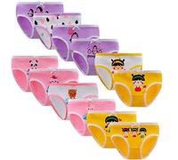 Yintry Bambini Ragazze mutandine12 Pezzi Bambini Mutandine Bambino in Cotone Morbido Slip Biancheria Intima