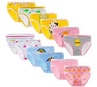 Yintry Bambini Ragazze mutandine12 Pezzi Bambini Mutandine Bambino in Cotone Morbido Slip Biancheria Intima