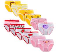 Yintry Bambini Ragazze mutandine12 Pezzi Bambini Mutandine Bambino in Cotone Morbido Slip Biancheria Intima