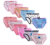 Yintry Bambini Ragazze mutandine12 Pezzi Bambini Mutandine Bambino in Cotone Morbido Slip Biancheria Intima