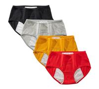 Yintry Biancheria Intima per mestruazioni per Ragazze Adolescenti Mutandine per Il Ciclo mestruale Slip protettivi a Rete Confezione da 4 (Utilizzare con Tamponi)