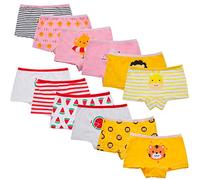 Yintry Intimi per Bambini di Serie Bambini Mutandine Culotte in Cotone per Bambine Piccole (Confezione da 12) (6-8 Anni, Stile4)