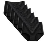 Yintry Intimo per Donna Mutandine a Vita Alta Mutandine di Cotone Elasticizzato Slip di Controllo della Pancia Confezione da 6 Pezzi