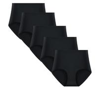 Yintry Slip da Donna in Cotone a Vita Alta, Intimo Elasticizzato, Mutandine a Copertura Totale, Confezione Multipla da Donna (Taglia Normale e Taglie Forti)