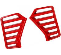 yinung Griglia fendinebbia auto Car Front Grille for Toyota for Tacoma 2024 2PCS Carbon Fiber Look Fog Light Side(Rosso)