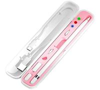 YINVA Astuccio per Apple Pencil di 1a/2a generazione, supporto e scatola portaoggetti per accessori per matita iPad, punte (rosa)