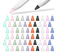YINVA Cover compatibile con punte Apple Pencil in silicone, accessori per Apple Pencil 1a e 2a generazione (60 pezzi, 10 colori)