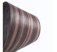 Yinxi 1 Roll Natural Ebony Wood Mozambique, Daniela Veneer Thin Wood Solid Handmade DIY Speaker Guitar Floor Furniture Skin 220 * 20cm