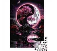 YinYangMoonTree Puzzle Da 1000 Pezzi Per Appassionati, Cartone Riciclato Resistente, Arredamento Interno, Regalo Per Amici, Puzzle Indoor Di Vacanza 38x26cm/1000pcs