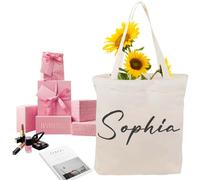 YINYIFANS Tote Bag Tela Personalizzate Per La Festa Della Mamma,Borse Regalo Riutilizzabili Per La Spesa,Ottimi Regali Per Mamme Damigelle,Amiche,Regali Per Il Team Building (Stile B)