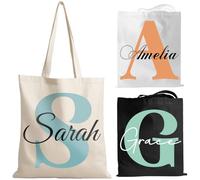 YINYIFANS Tote Bag Tela Personalizzate Per La Festa Della Mamma,Borse Regalo Riutilizzabili Per La Spesa,Ottimi Regali Per Mamme Damigelle,Amiche,Regali Per Il Team Building (Stile D)