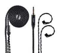 Yinyoo Cavo di ricambio aggiornato per cuffie a 8 core, placcato argento, con spina da 3,5 mm, 0,75 mm, per auricolari ZS10 Pro/ZSN Pro/AS16 Pro/KBEAR Storm Topaz auricolari (QDC da 3.5 mm)