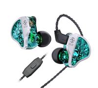 Yinyoo CCZ Harmony BC01 Pro Auricolari cablati, driver ibrido 1DD 1BA, cuffie in-ear con bilanciamento a tre frequenze, isolamento acustico, microfono integrato IEM per videogiochi, laptop