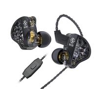 Yinyoo CCZ Harmony BC01 Pro - Auricolari in-ear con driver ibrido 1DD 1BA, cuffie cablate con tre frequenze, con ganci, isolamento acustico, con microfono, per sport, corsa