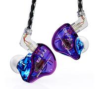 Yinyoo KBEAR Storm - Auricolari con cavo magnetico dinamico da 10 mm, con cavo staccabile (blu, viola, senza microfono)