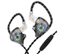 Yinyoo KBEAR Storm Cuffie in Ear Professionali Monitor Auricolari per Cantanti Batteristi Musicisti Bassisti, Auricolari Cablati Personalizzati IEM, Cavo OFC Staccabile in Argento ad Alta Risoluzione