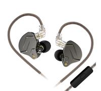 Yinyoo KZ ZSN Pro auricolari in Ear Monitor Hybrid Dynamic Driver Balanced Armature Auricolari Cuffie Dual Driver 1DD1BA Deep Bass Stereo Sound Auricolari ergonomici confortevoli(gray mic)